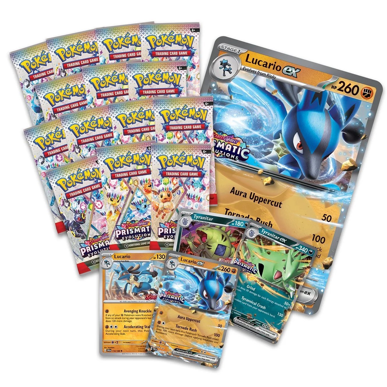 Prismatic Evolutions Lucario ex & Tyranitar ex Premium Collection(SHOP)